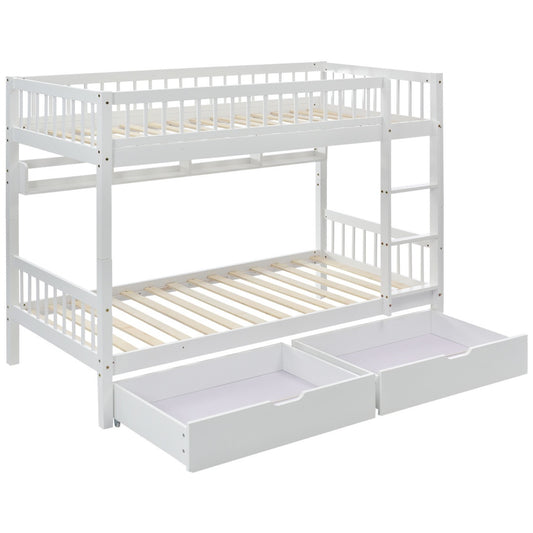 Kids Wooden Bunk Bed with Slide & Storage – Fun Meets Function!