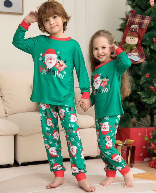 🎅 Christmas Pajamas for Family – Matching Santa Claus Print PJs Set 🎄✨