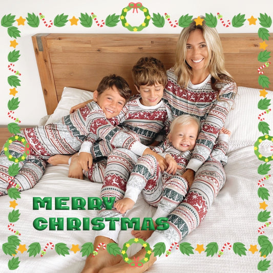 Family Christmas Matching Pajamas Set – Festive Outfits for Adults, Kids & Babies