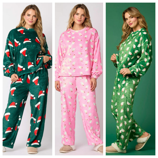 2024 Casual Flannel Pajama Sets For Women 2 Piece Homeware