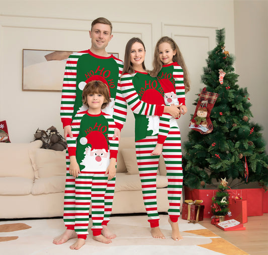 Family Christmas Pajamas Matching Sets – Red Stripe Holiday Sleepwear