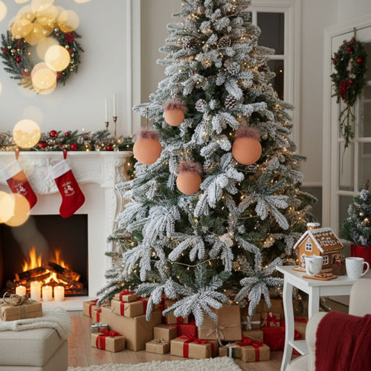 4PCS Glass Christmas Ornaments