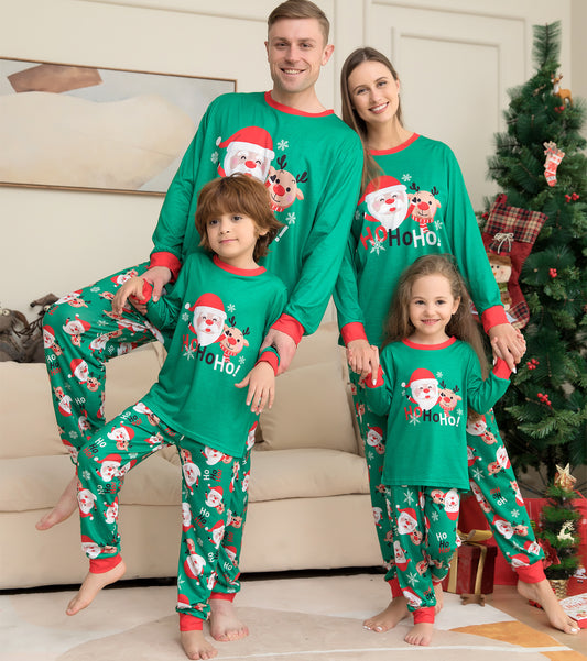 🎅 Christmas Pajamas for Family – Matching Santa Claus Print PJs Set 🎄✨