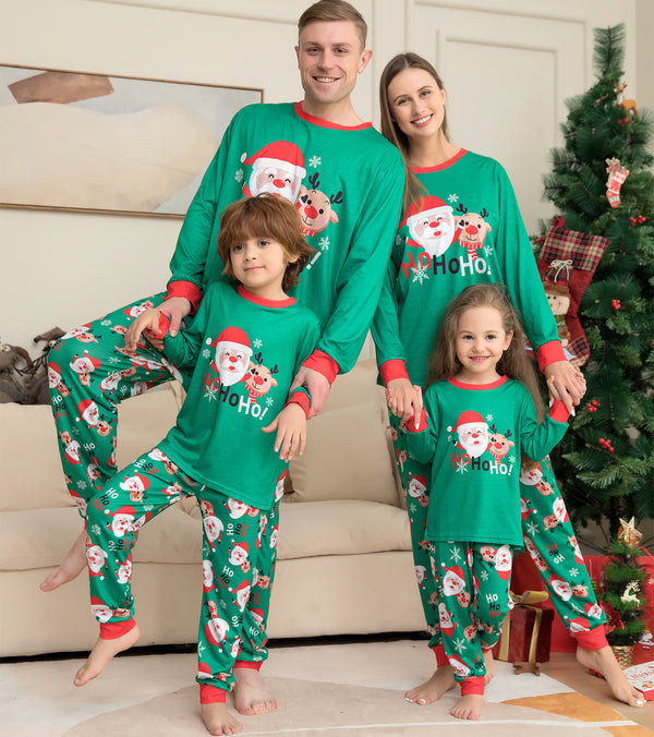 🎅 Christmas Pajamas for Family – Matching Santa Claus Print PJs Set 🎄✨