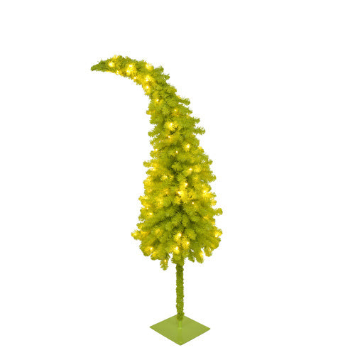 5FT Bent-Top Artificial Fir Christmas Tree – 400 Tips, LED Lights